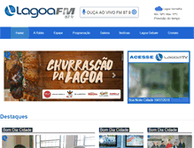 Tablet Screenshot of lagoafm.com.br